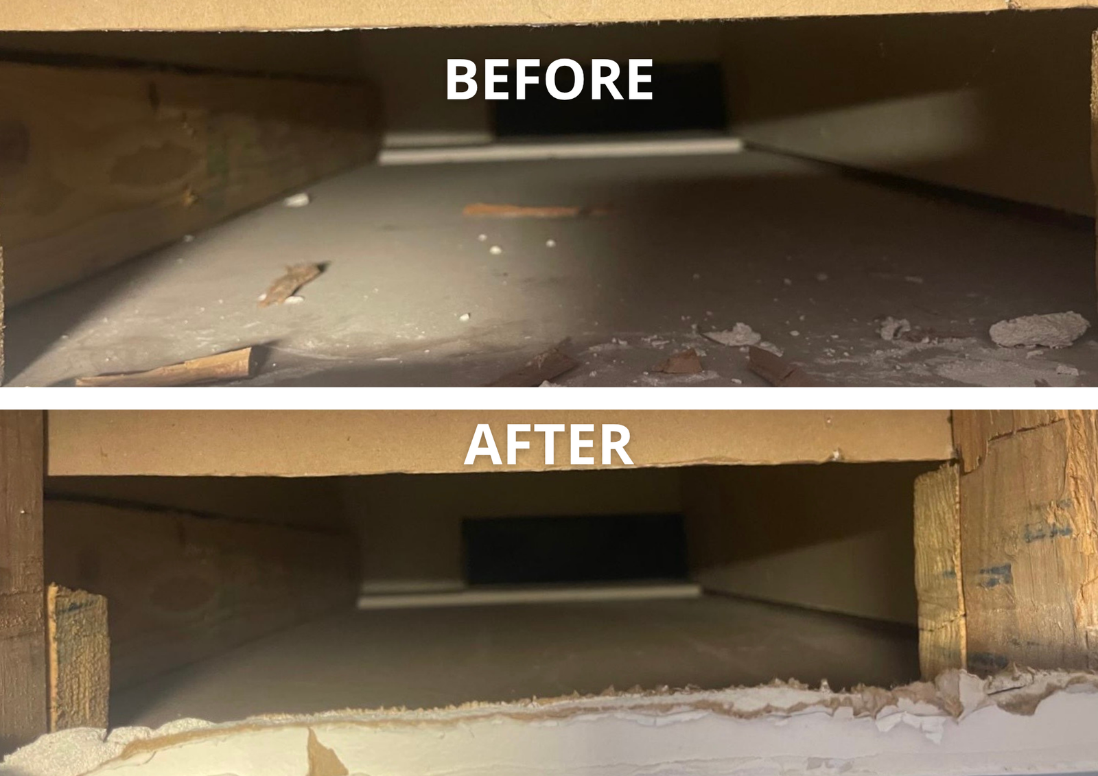 Duct cleaning result 2